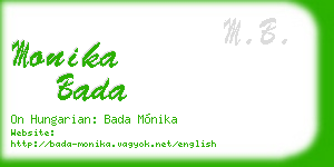 monika bada business card